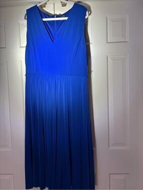 Tommy Hilfiger Royal Blue pleated Dress